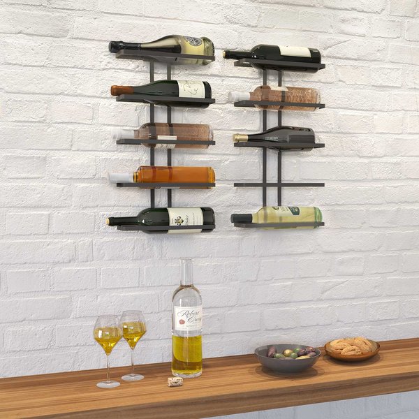 Wine wall, wijnrekken en flessen houders